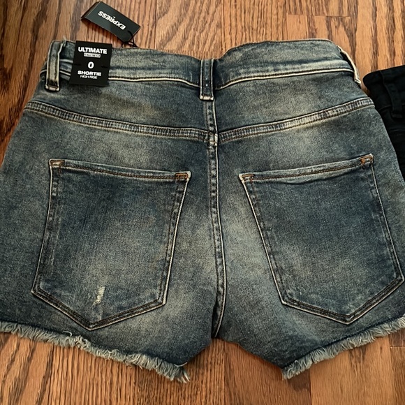 Express and American Eagle Denim shorts Bundle size 0 - Picture 10 of 13